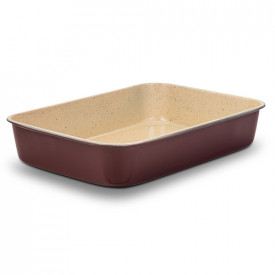 Tava pentru copt dreptunghiulara 40x28 cm cu invelis antiaderent Terrestrial NAVA NV 103 041