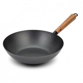 Tigaie wok 30 cm din otel carbon Cantonese NAVA NV 166 012