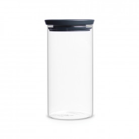 Borcan de sticlă Brabantia stivuibil 1.1L, Gri închis 646874