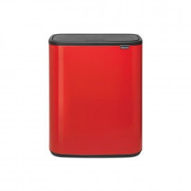 Coș de gunoi Brabantia Bo Touch 2x30L, Roșu Pasiune 1001270