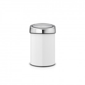 Coș de gunoi Brabantia Touch Bin 3L, Alb 647216