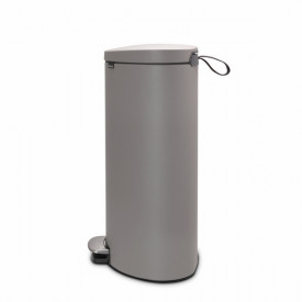 Coș de gunoi cu pedală Brabantia FlatBack+ 40L, gri beton mineral 1000812