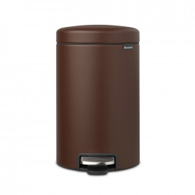 Coș de gunoi cu pedală Brabantia NewIcon 12L, Mineral Cozy Brown 1005533