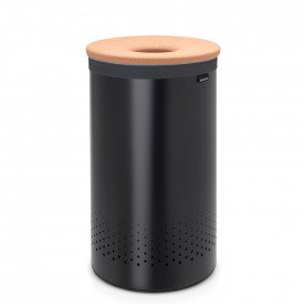 Cos de rufe Brabantia 60L, Negru, capac pluta 1000826