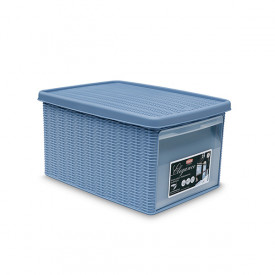 Cutie universala cu deschidere Stefanplast Elegance M, 15L, albastra 646619