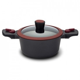 Oala cu capac 20 cm din aluminiu cu manere detasabile Flytt NAVA NV 128 015