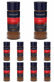 Pachet 10 x Cafea instant Davidoff 100g Rich Aroma