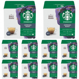 Pachet 10 x Capsule Dolce Gusto STARBUCKS Espresso Roast 66g, 12 bauturi