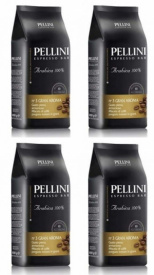 Pachet 4 x Cafea Boabe Pellini No3 Gran Aroma 1 kg