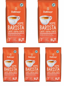 Pachet 5 x Cafea boabe Dallmayr Home Barista Caffe Crema Forte, 1kg