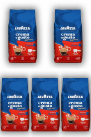 Pachet 5 x Cafea Boabe Lavazza Crema e Gusto Espresso Classico 1kg