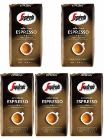 Pachet 5 x Cafea boabe Segafredo Selezione Espresso, 1kg