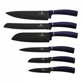 Set cutite otel inoxidabil (6 piese) Purple Eclipse Collection Berlinger Haus BH 2559
