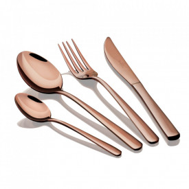 Set Tacamuri 16 piese efect oglinda Rose Gold Metallic Collection Berlinger Haus BH 2615