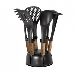 Set ustensile de bucatarie (7 piese) Ebony Maple Collection Berlinger Haus BH 6220