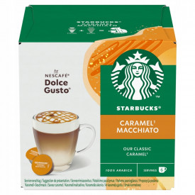 Capsule Dolce Gusto STARBUCKS Caramel Macchiato 128g, 6 bauturi