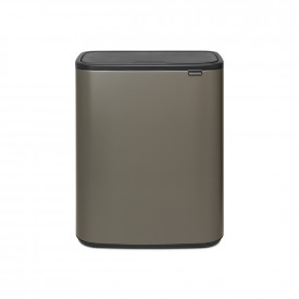 Coș de gunoi Brabantia Bo Touch 60L, Platinum 1001276