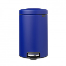 Coș de gunoi cu pedală Brabantia NewIcon 12L, Mineral Powerful Blue 1005534