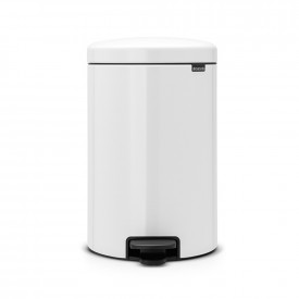 Coș de gunoi cu pedală Brabantia NewIcon 20L, Alb 649034