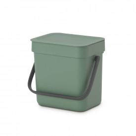 Coș de gunoi pentru colectare separată Brabantia Sort&Go 3L, Verde Brad 1003229