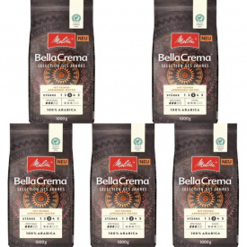 Pachet 5 x Cafea boabe Melitta 1kg Bella Crema Selection des Jahres