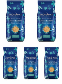 Pachet 5 x Cafea boabe Movenpick Caffe Crema Gusto Italiano 1 kg