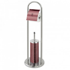 Perie toaleta cu suport pentru hartie I-Rose Collection BerlingerHaus BH 6547