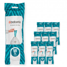 Sac de gunoi Brabantia PerfectFit NewIcon dimensiune W, 5L, 200 bucati, cutie 1005580
