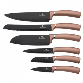 Set cutite otel inoxidabil (6 piese) Rose Gold Collection Berlinger Haus BH 2543