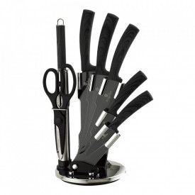 Set cutite otel inoxidabil (8 piese) cu acoperire diamant Forest Dark Gray Berlinger Haus BH 2289