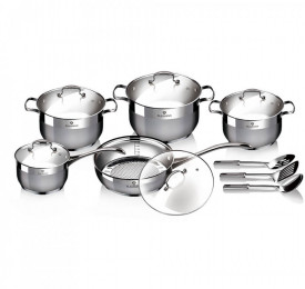Set oale si tigai otel inoxidabil (13 piese) Gourmet Line Blaumann BL 3196