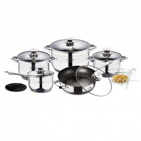 Set oale si tigai otel inoxidabil (13 piese) Gourmet Line Blaumann BL 3166