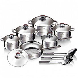 Set oale si tigai otel inoxidabil (15 piese) Jumbo Gourmet Line Blaumann BL 3136