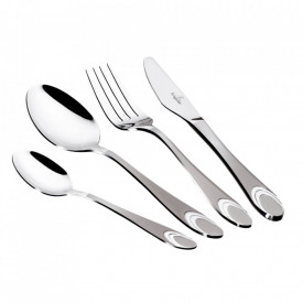 Set Tacamuri 24 piese din otel inoxidabil efect satinat Berlinger Haus BH-2156