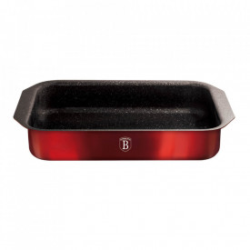 Tava pentru cuptor dreptunghiulara 35x25 cm marmorata Burgundy Metallic Line Berlinger Haus BH 1367N