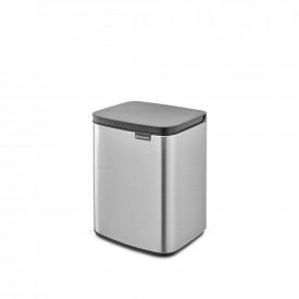 Coș de gunoi Brabantia Bo Small 7L, oțel mat, rezistent la amprente 1006632