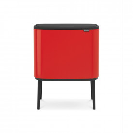 Coș de gunoi Brabantia Bo Touch 11+23L, Roșu Pasiune 651111