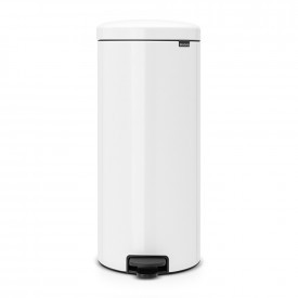 Coș de gunoi cu pedală Brabantia NewIcon 30L, alb, găleată metalică 649063