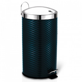 Cos de gunoi cu pedala din otel inoxidabil 20L Aquamarine Metallic Collection Berlinger Haus BH 6437