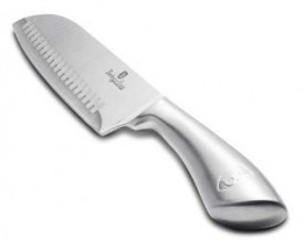 Cutit Santoku 17.5 cm din otel inoxidabil Black Silver Collection Berlinger Haus BH 2429