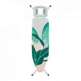 Masa de calcat Brabantia B 124x38cm cu suport de fier masiv, Frunze tropicale 1003344