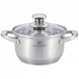 Oala cu capac otel inoxidabil 20 cm Satin Gourmet Line Blaumann BL 3319