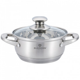 Oala cu capac otel inoxidabil 22 cm Satin Gourmet Line Blaumann BL 3309