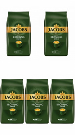 Pachet 5 x Cafea Boabe, Jacobs Kronung Crema, 1kg
