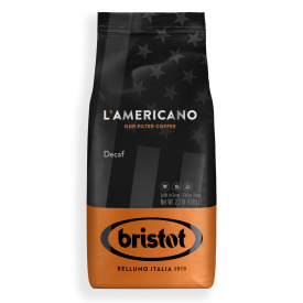 Pachet 6 x CAFEA BOABE BRISTOT L AMERICANO DECAF 1KG