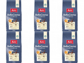 Pachet 6 x CAFEA BOABE MELITTA BELLACREMA DECAFFEINATO 1KG