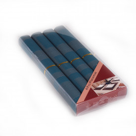 Set covorase 4 bucati, albastru, patrate 1001354
