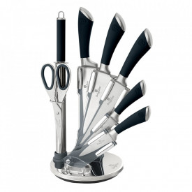 Set cutite otel inoxidabil (8 piese) Black Infinity Line Berlinger Haus BH 2042