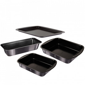 Set tavi pentru cuptor (4 piese) Metallic Line Carbon Pro Edition Berlinger Haus BH 7622