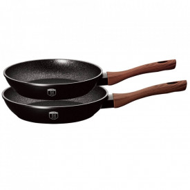 Set tigai marmorate (2 piese) din aluminiu forjat Ebony Rosewood Collection Berlinger Haus BH 1726